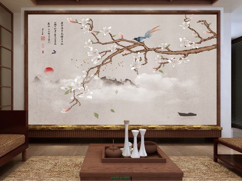 Cành hoa mộc lan MHL2-018KG